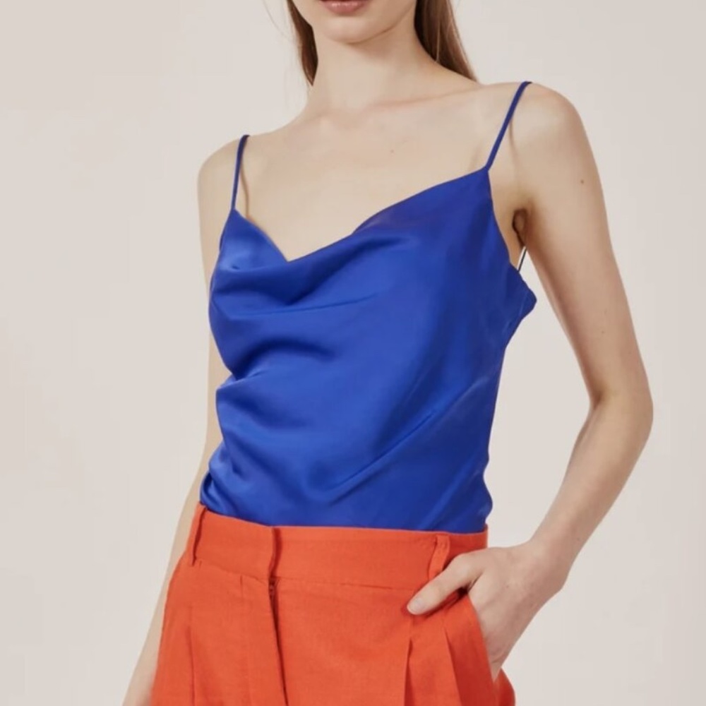 Deluc brand Caseopiea bodysuit electric blue size M NWT